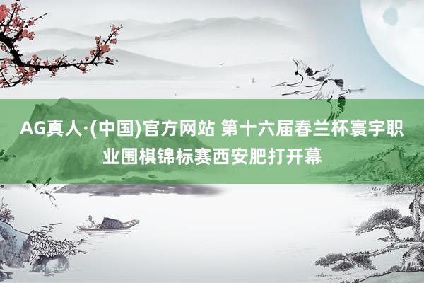 AG真人·(中国)官方网站 第十六届春兰杯寰宇职业围棋锦标赛西安肥打开幕