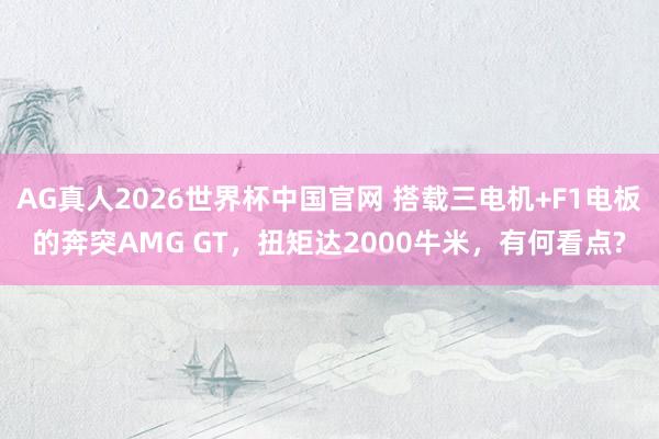 AG真人2026世界杯中国官网 搭载三电机+F1电板的奔突AMG GT,扭矩达2000牛米,有何看点?