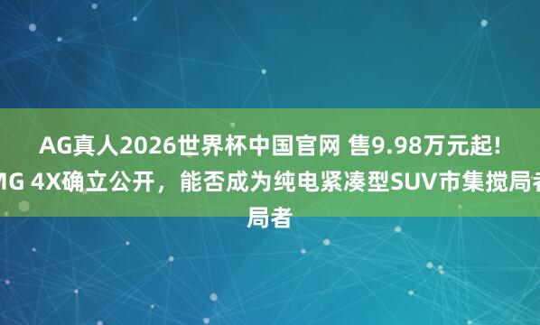 AG真人2026世界杯中国官网 售9.98万元起!MG 4X确立公开,能否成为纯电紧凑型SUV市集搅局者