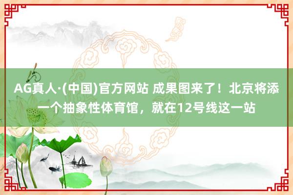 AG真人·(中国)官方网站 成果图来了!北京将添一个抽象性体育馆,就在12号线这一站