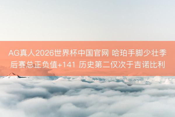 AG真人2026世界杯中国官网 哈珀手脚少壮季后赛总正负值+141 历史第二仅次于吉诺比利